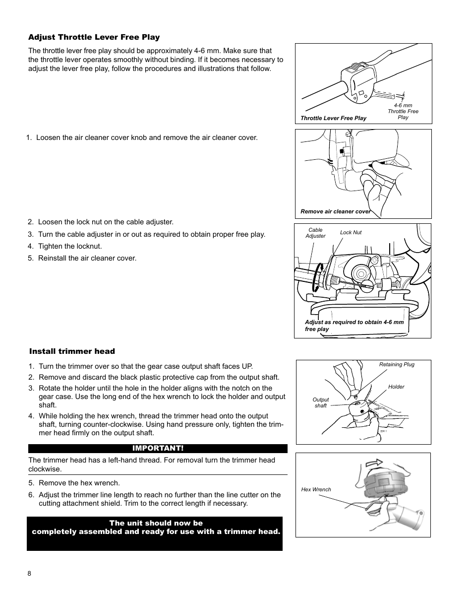 Shindaiwa T282 TRIMMER X7502824801 User Manual | Page 8 / 28