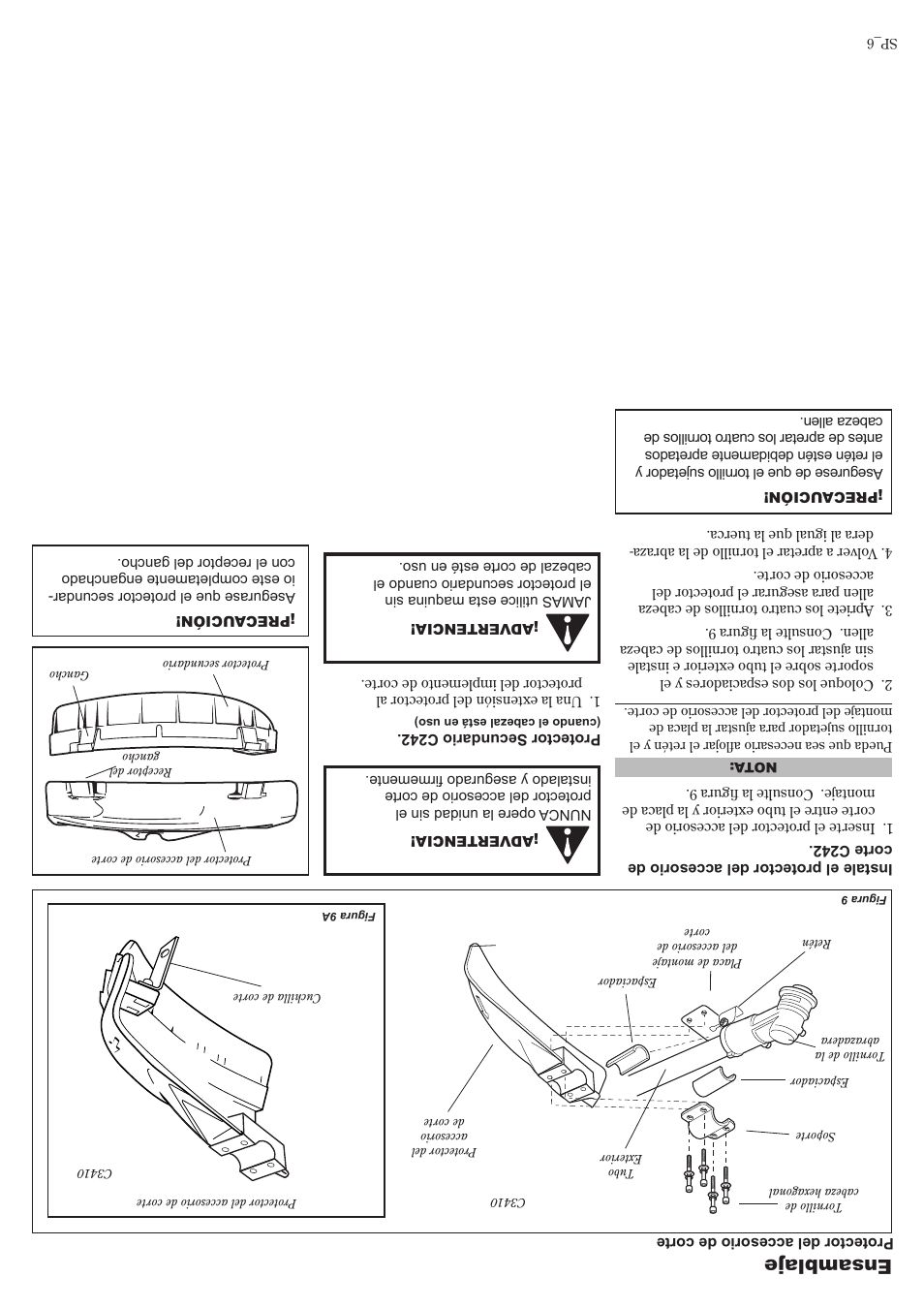 Ensamblaje | Shindaiwa 81644 User Manual | Page 35 / 40