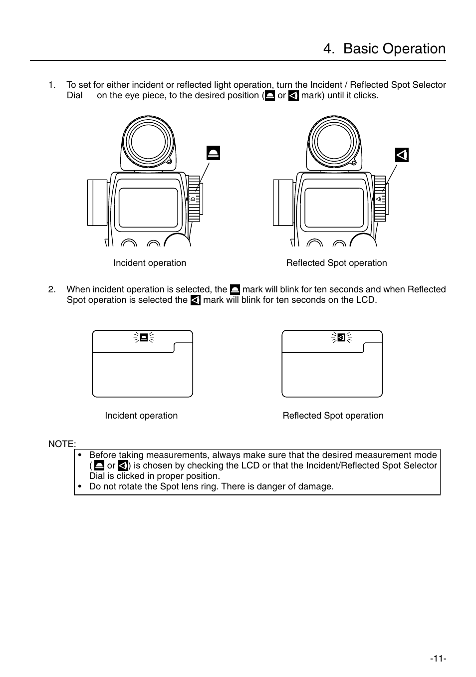 Basic operation | Sekonic L-758DR User Manual | Page 17 / 68