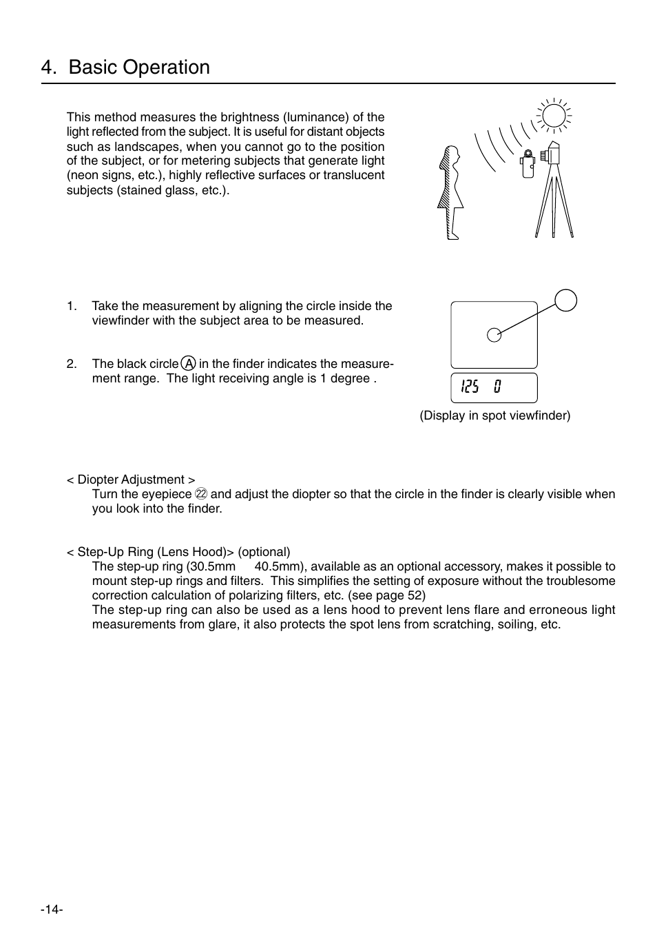 Basic operation | Sekonic L-758DR User Manual | Page 20 / 68
