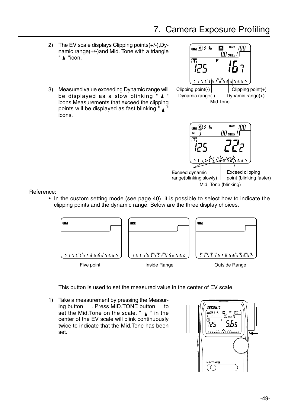 Camera exposure profiling, English | Sekonic L-758DR User Manual | Page 55 / 68