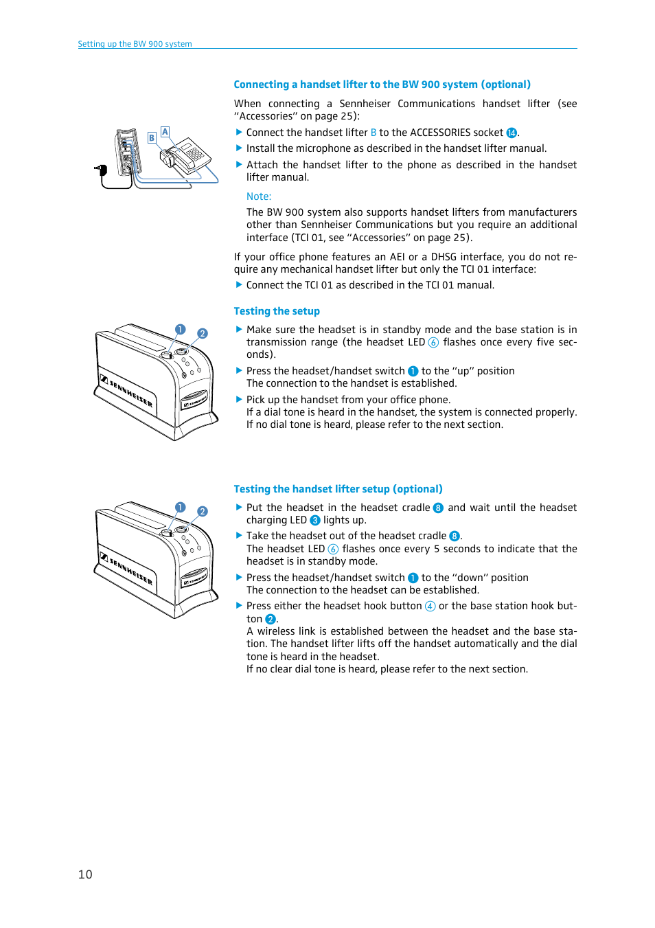 Sennheiser BW 900 User Manual | Page 10 / 28