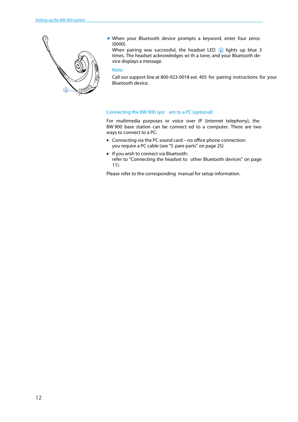 Sennheiser BW 900 User Manual | Page 12 / 28