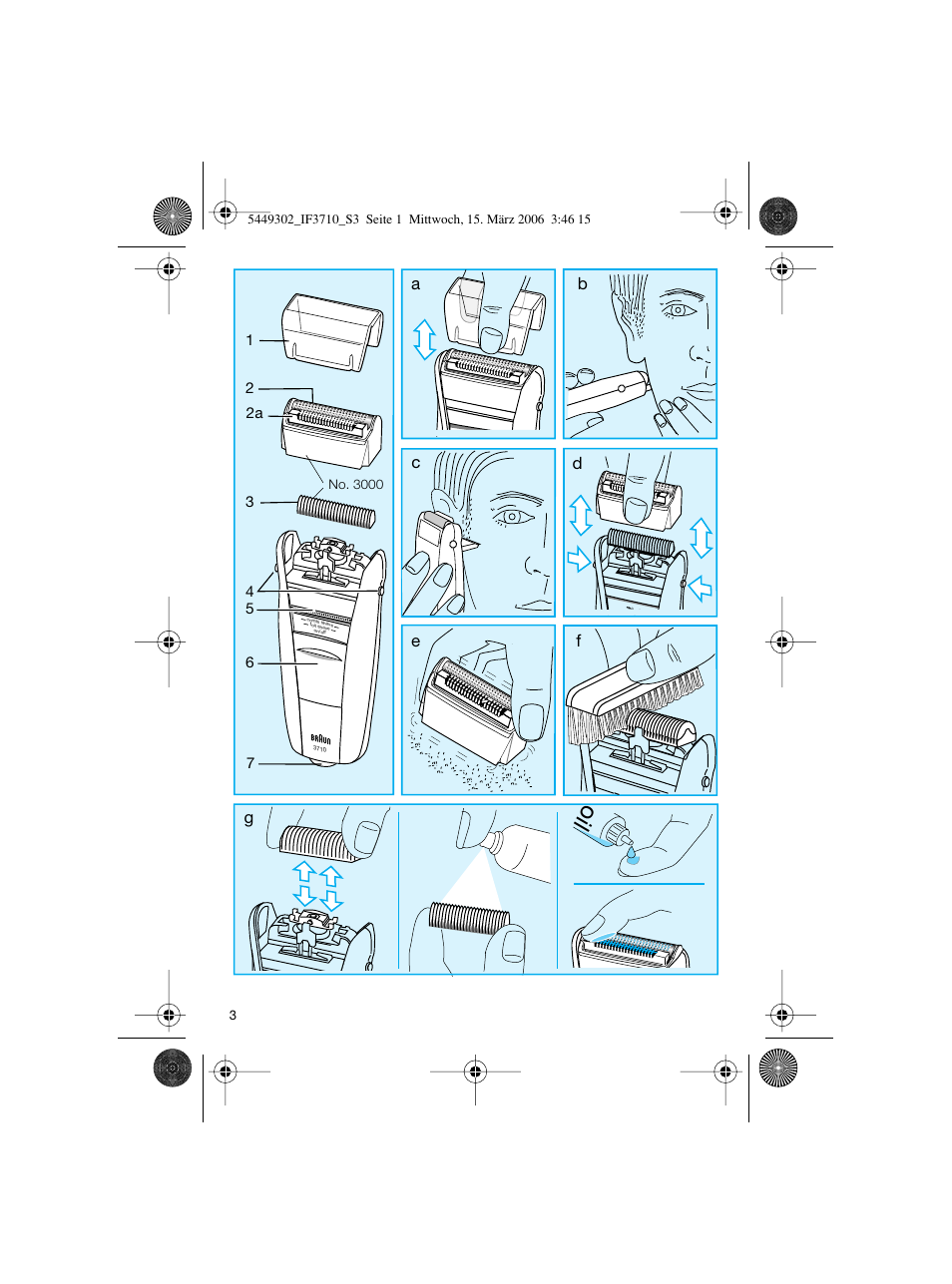 Fe g a b | Braun 3710 User Manual | Page 3 / 41