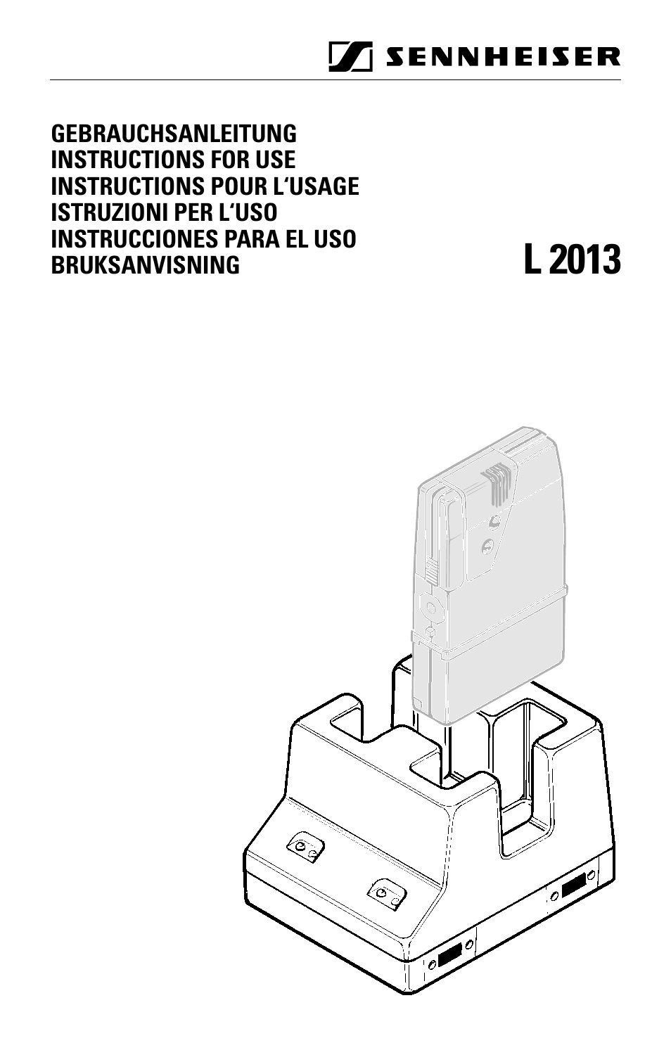 Sennheiser l2013 User Manual | 26 pages