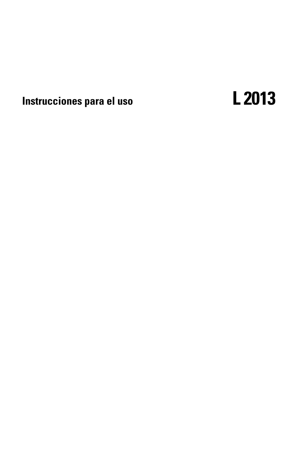 Instrucciones para el uso, L 2013 | Sennheiser l2013 User Manual | Page 18 / 26