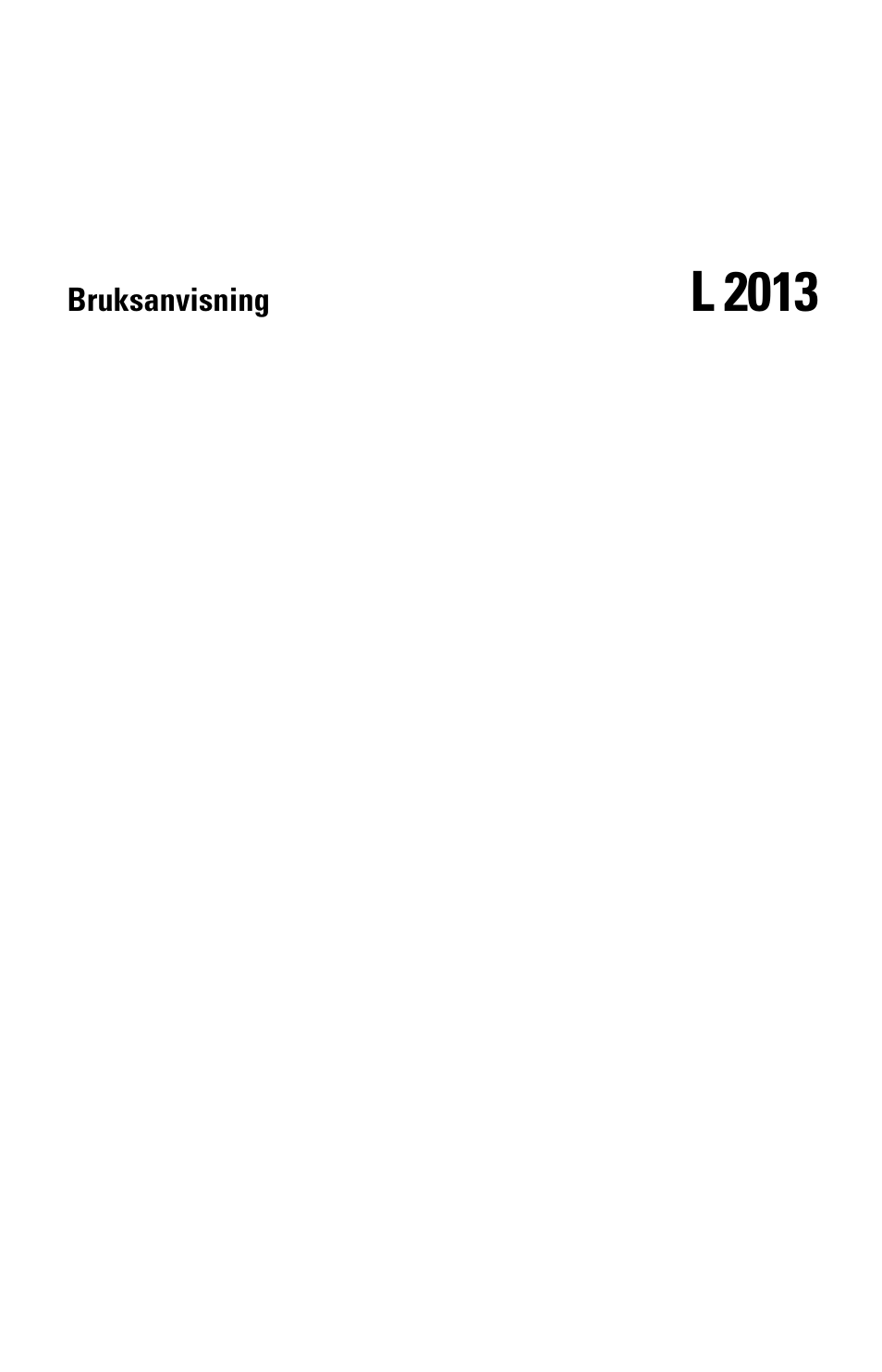 Bruksanvisning, L 2013 | Sennheiser l2013 User Manual | Page 22 / 26