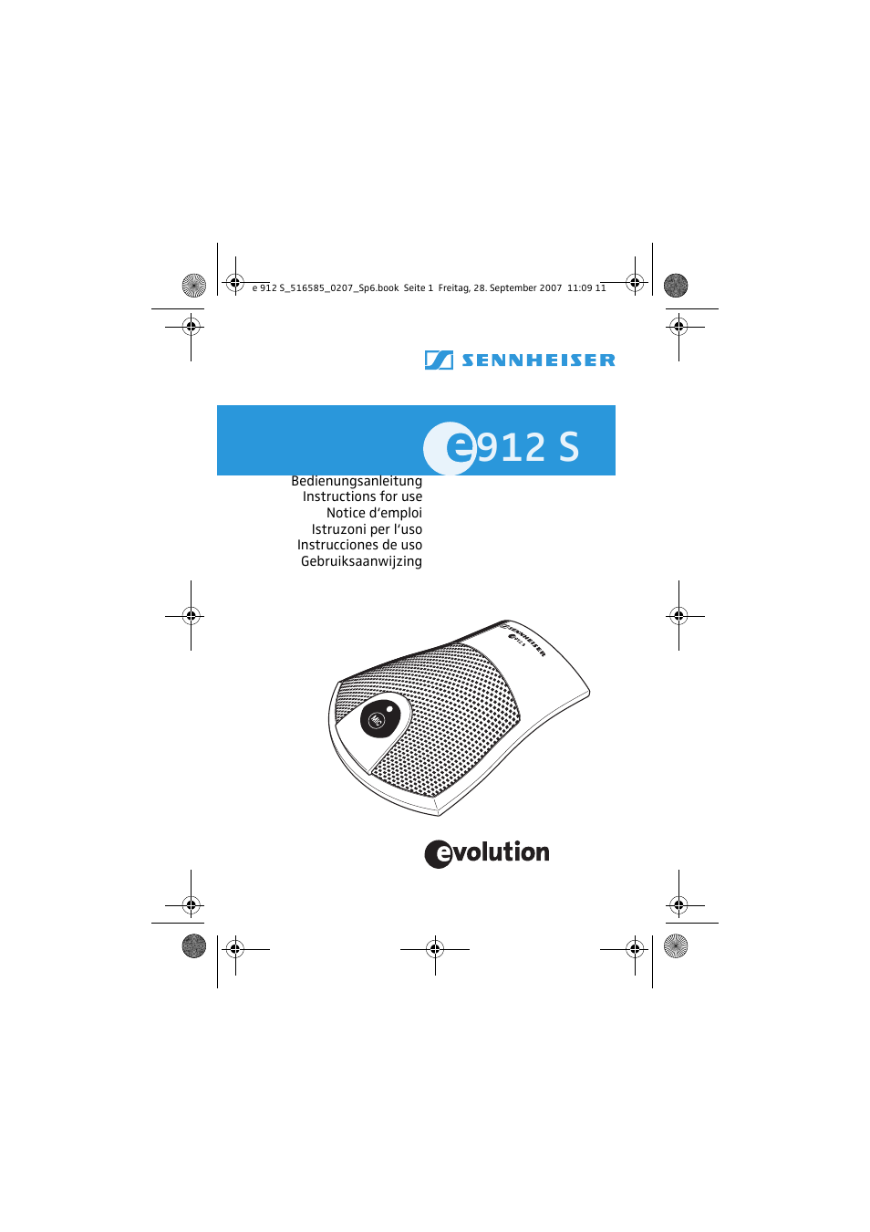 Sennheiser 912 S User Manual | 13 pages