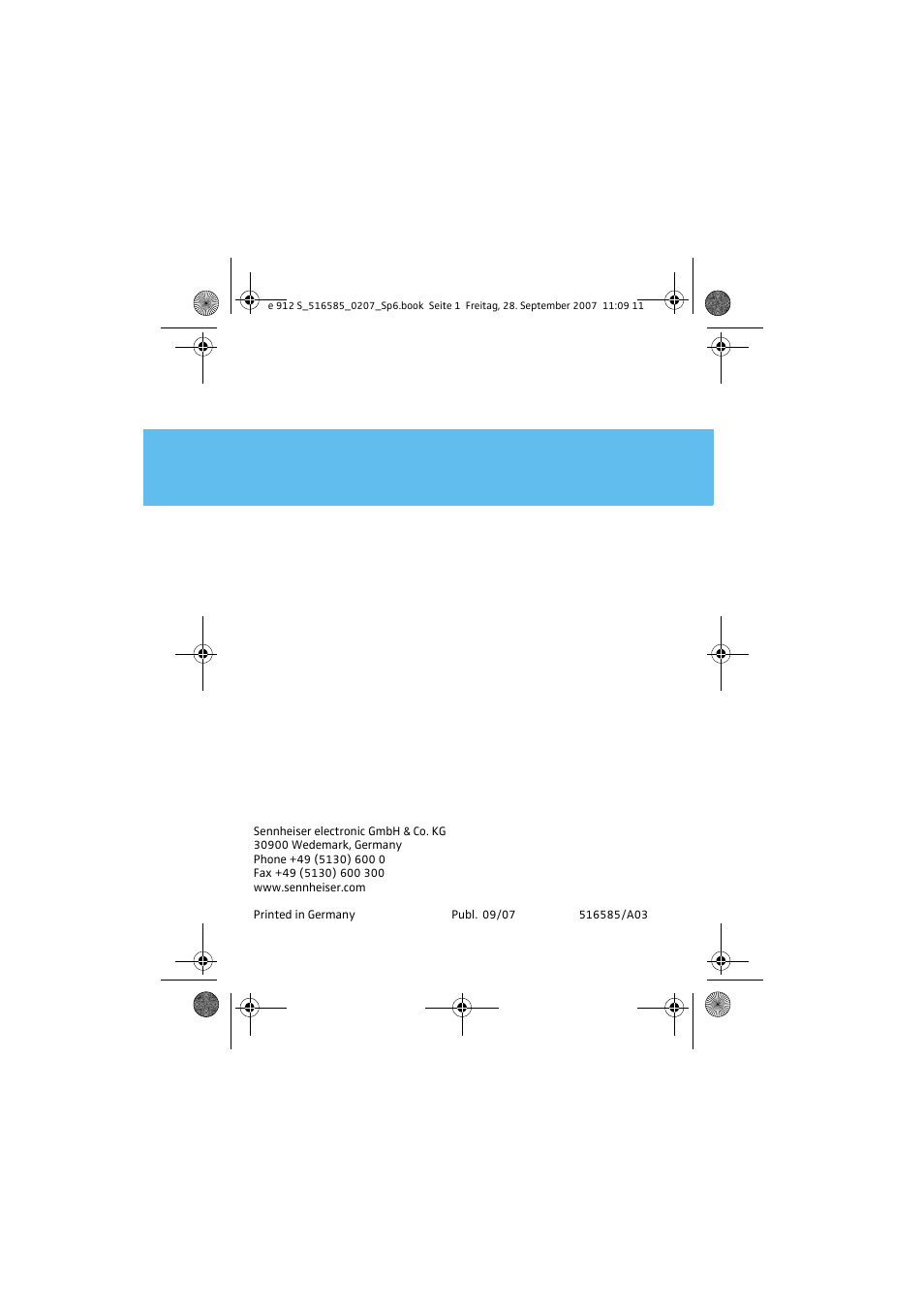 Sennheiser 912 S User Manual | Page 13 / 13
