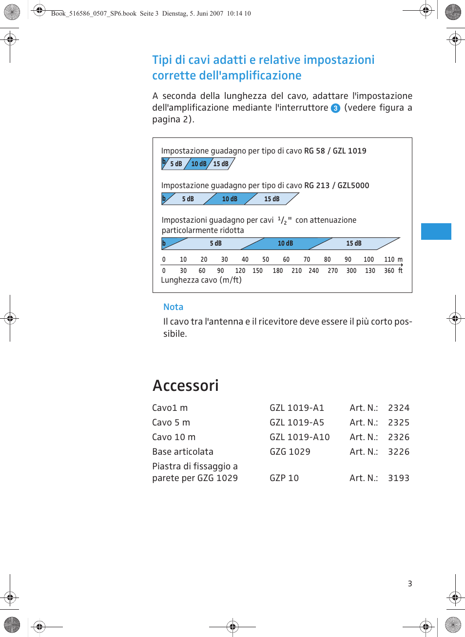Accessori | Sennheiser AB 3700 User Manual | Page 19 / 29