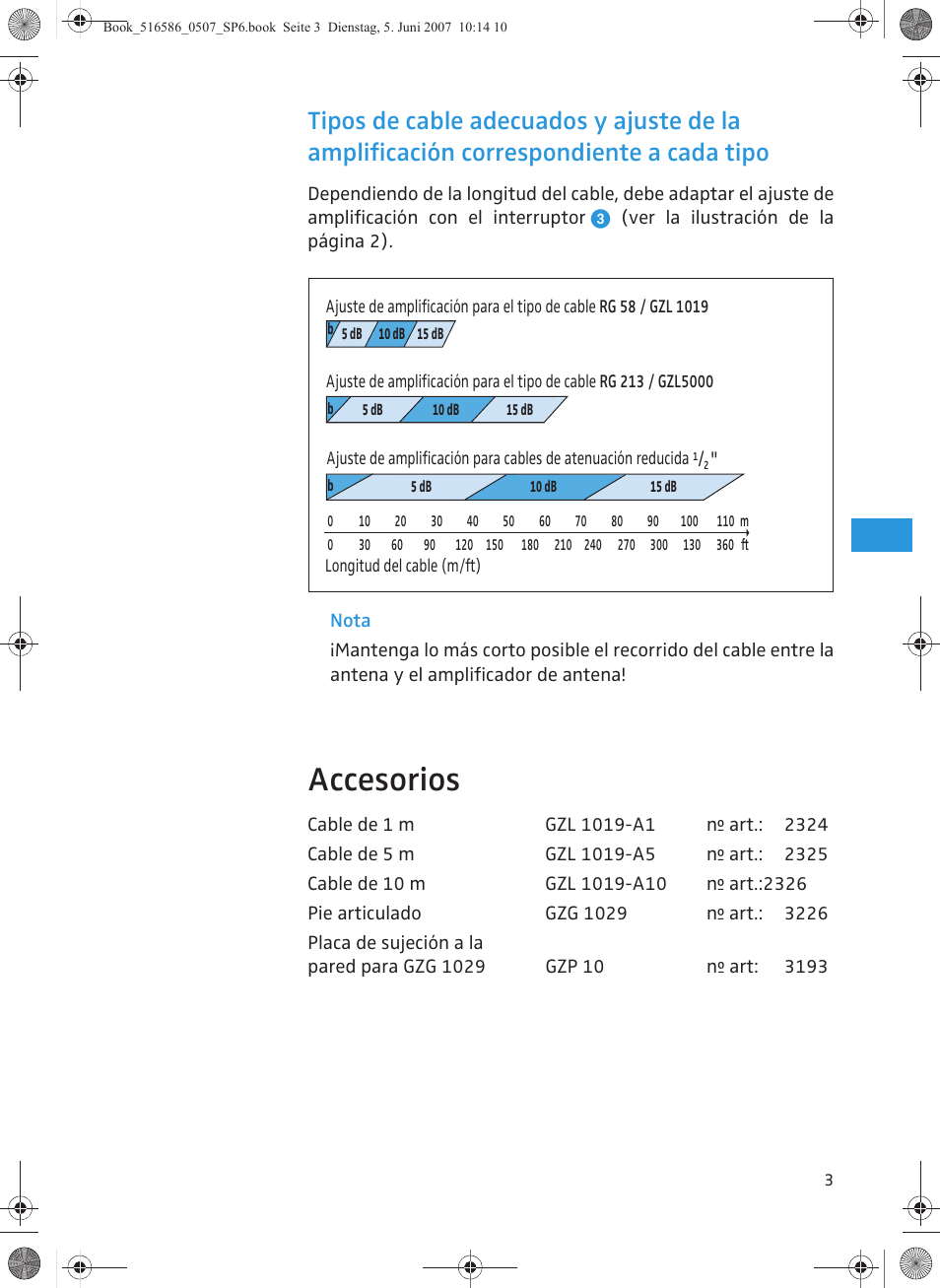 Accesorios | Sennheiser AB 3700 User Manual | Page 23 / 29