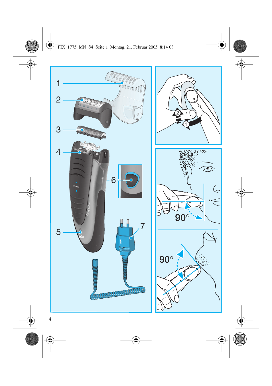 Braun 1775 Free Control User Manual | Page 3 / 59