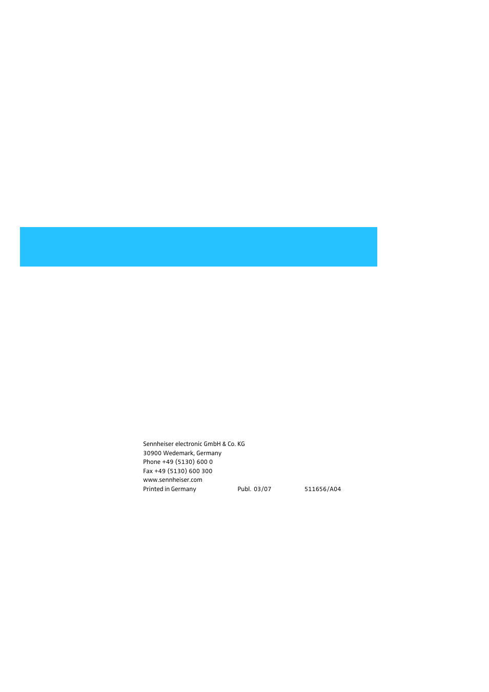 Sennheiser THREEPACK- User Manual | Page 10 / 10