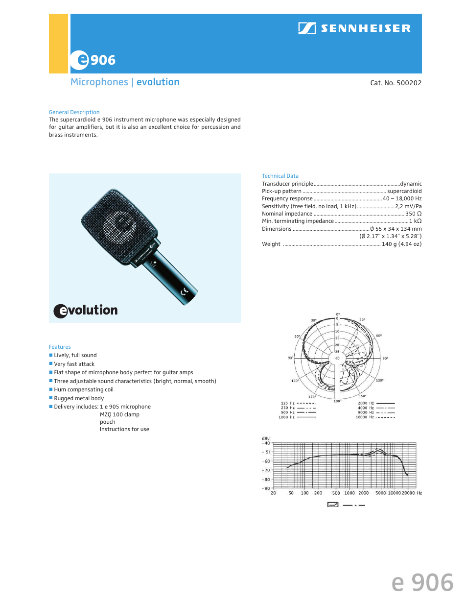 Sennheiser Evolution 500202 User Manual | 1 page