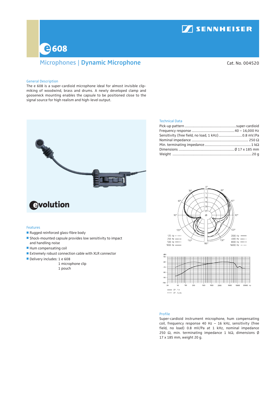 Sennheiser 375ZB2050CE (5900735) User Manual | 1 page