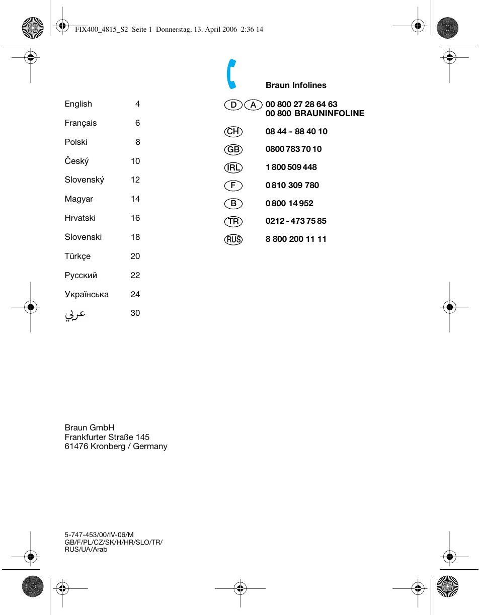 Braun 4815 SmartControl3 User Manual | Page 2 / 30