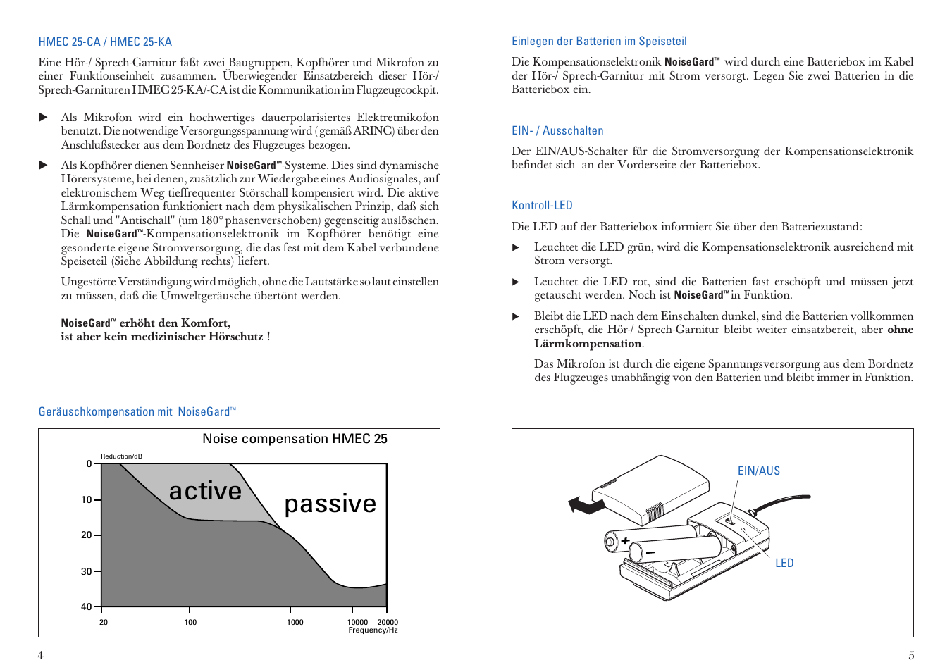 Active passive | Sennheiser HMEC 25-KA User Manual | Page 3 / 27