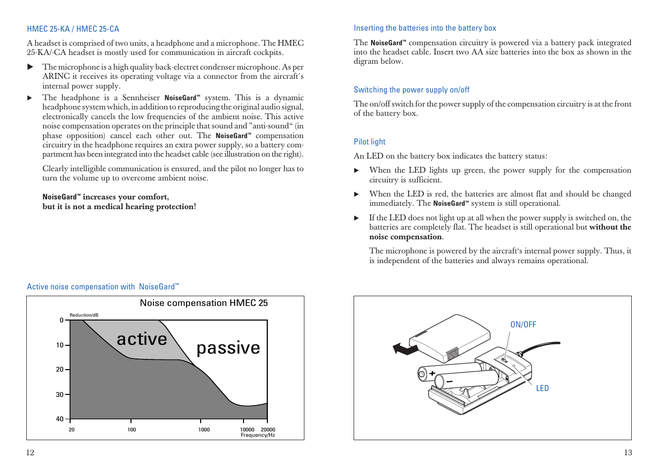 Active passive | Sennheiser HMEC 25-KA User Manual | Page 7 / 27