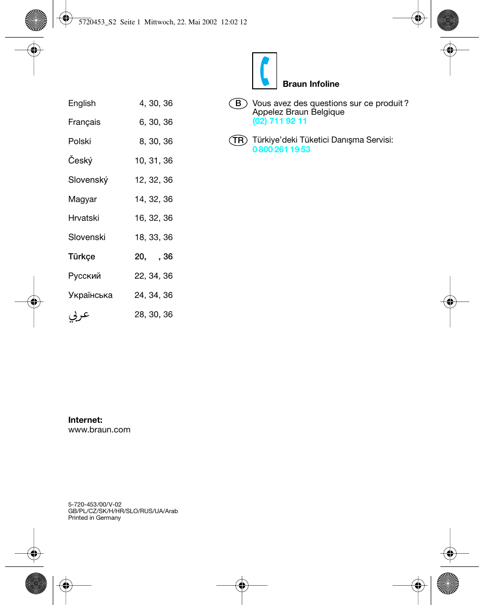 Braun 5612 User Manual | Page 2 / 38