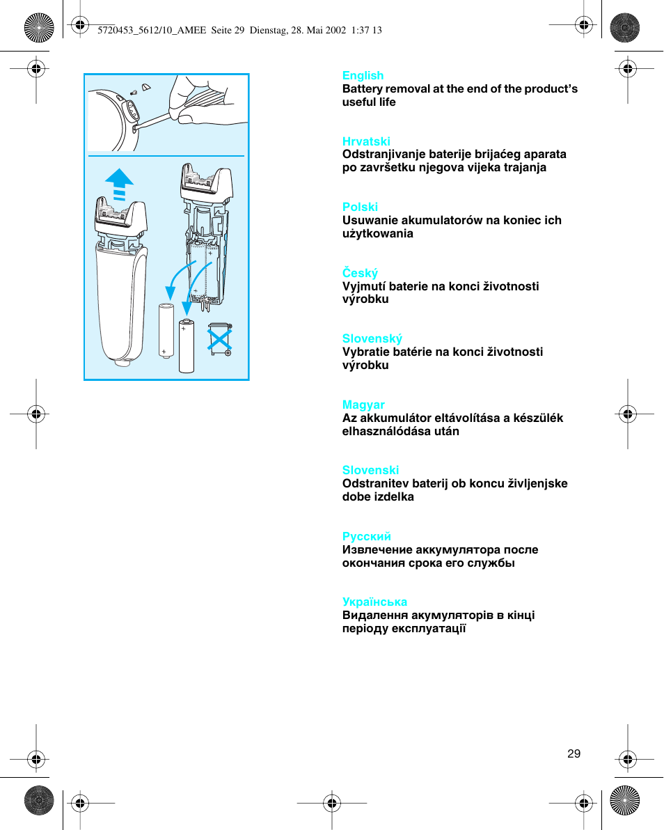 Braun 5612 User Manual | Page 29 / 38