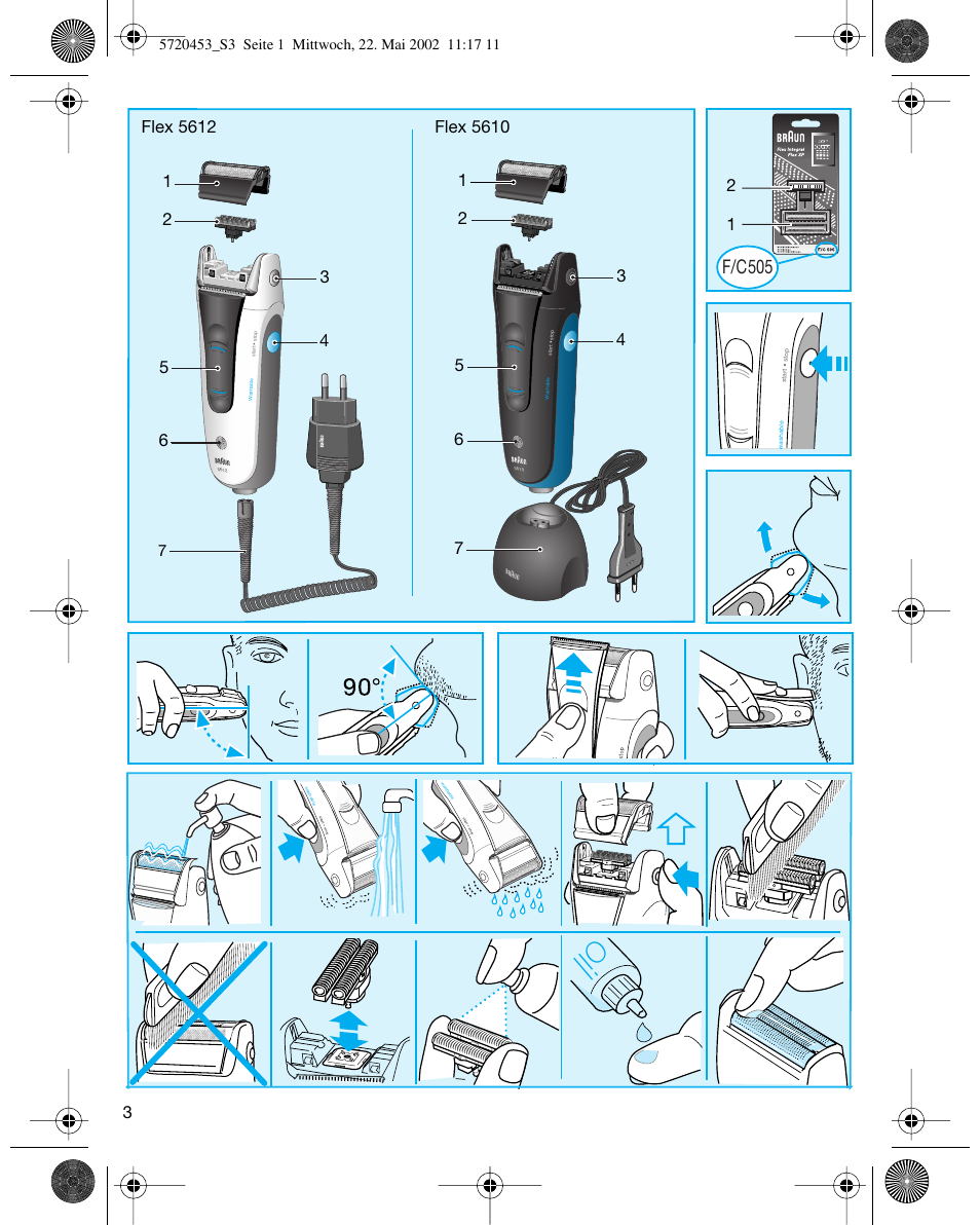 F/c505 | Braun 5612 User Manual | Page 3 / 38