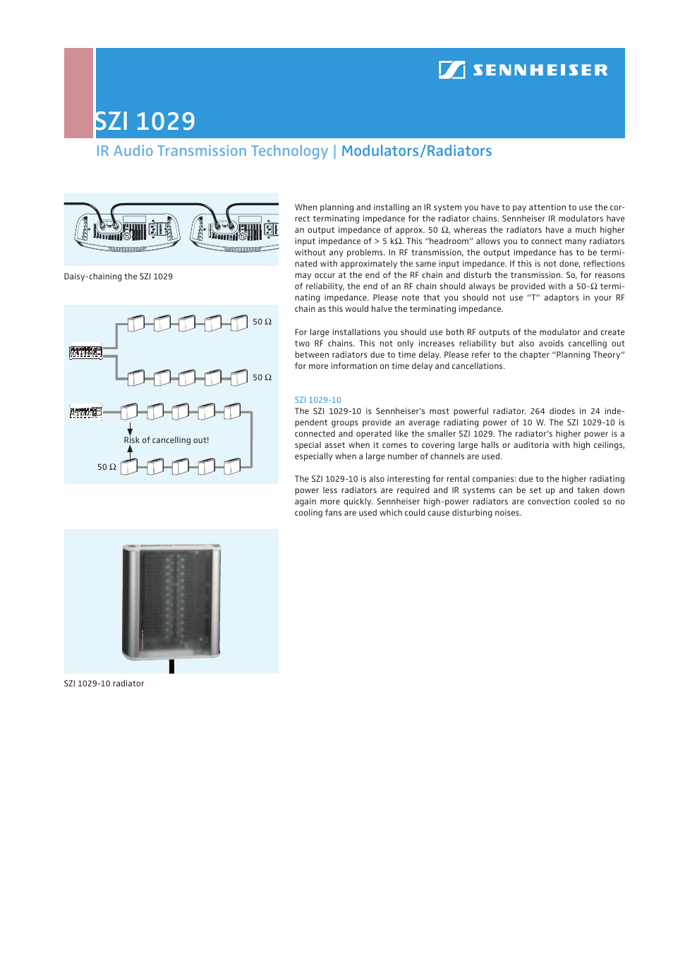 Szi 1029 | Sennheiser SZI 1029 User Manual | Page 4 / 5