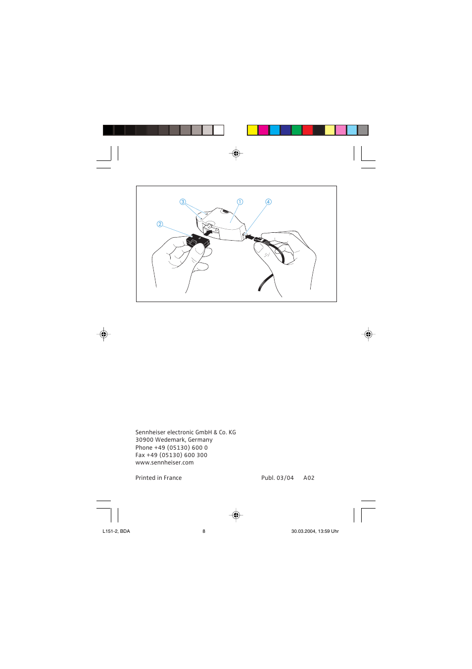Sennheiser L151-2 User Manual | Page 8 / 8