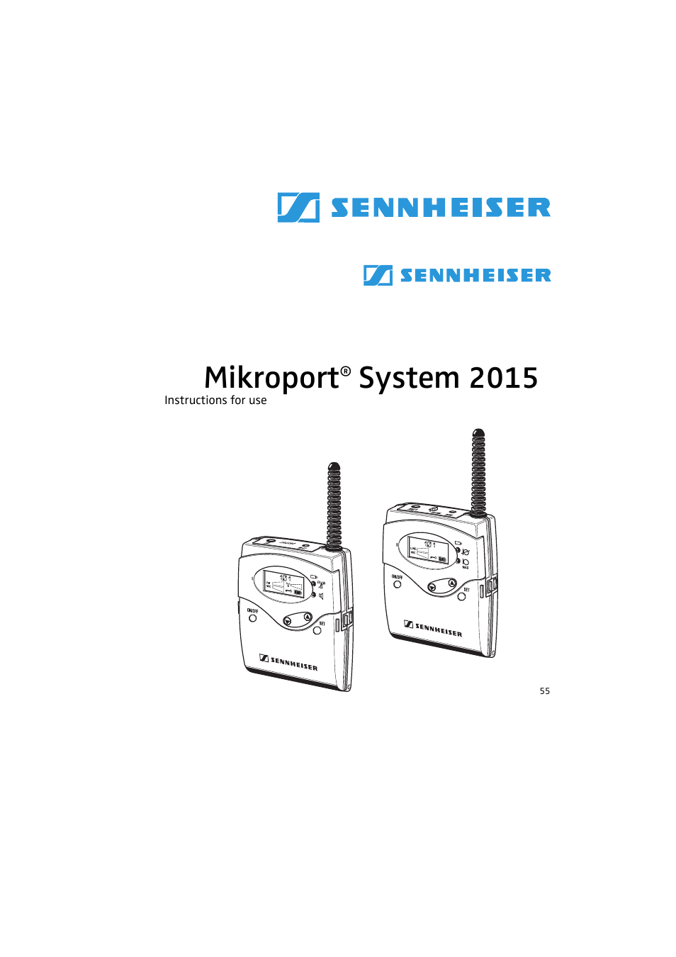 Mikroport, System 2015 | Sennheiser 2015 User Manual | Page 3 / 61