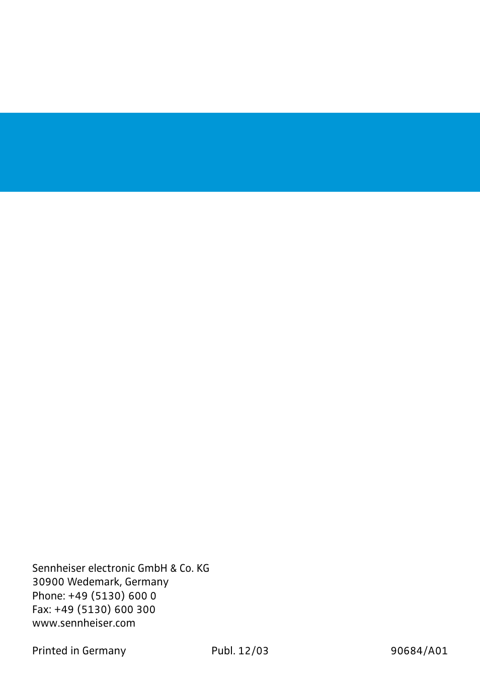 Sennheiser AC 2 User Manual | Page 12 / 12