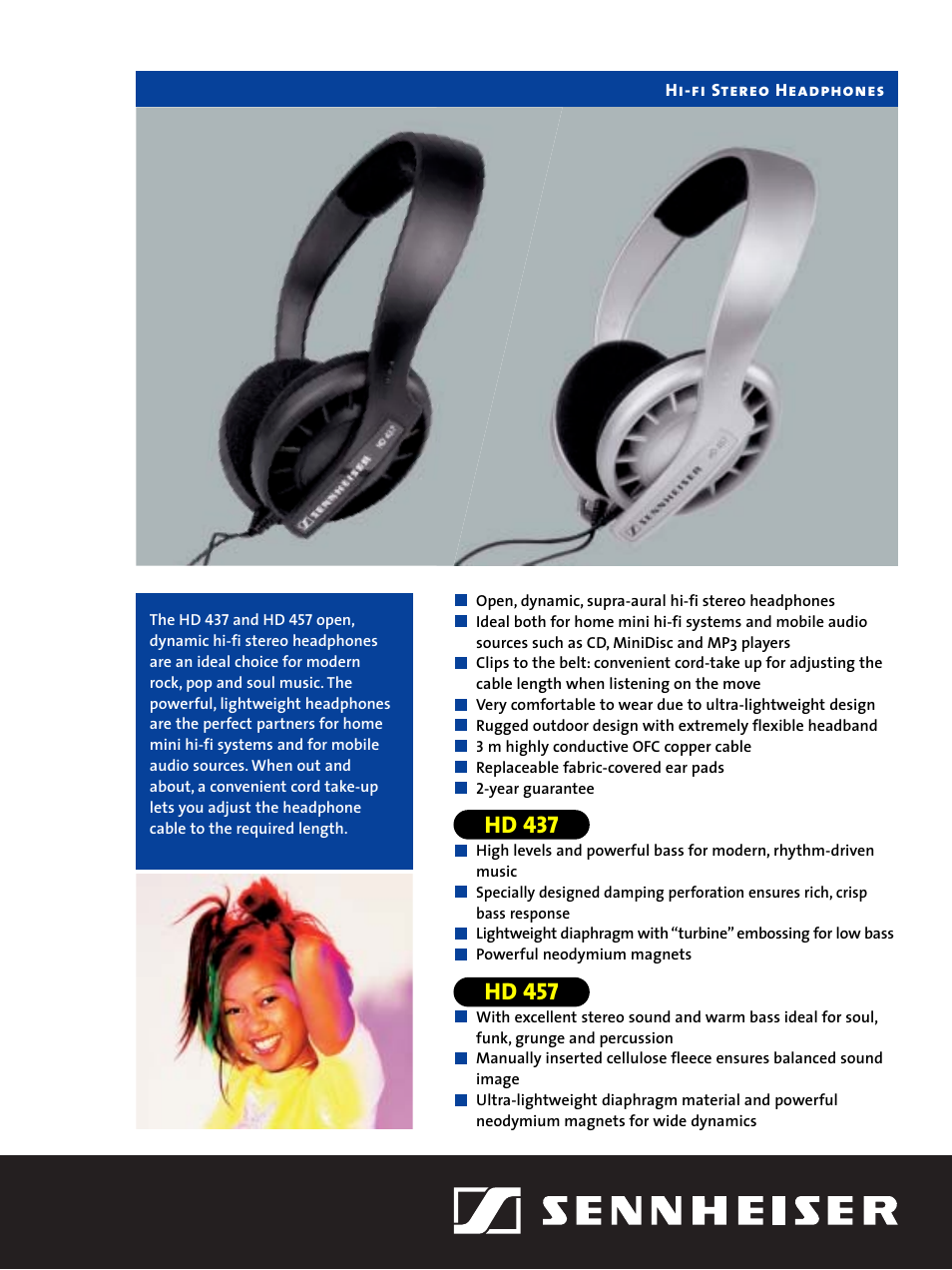 Sennheiser HD 437 User Manual | 2 pages