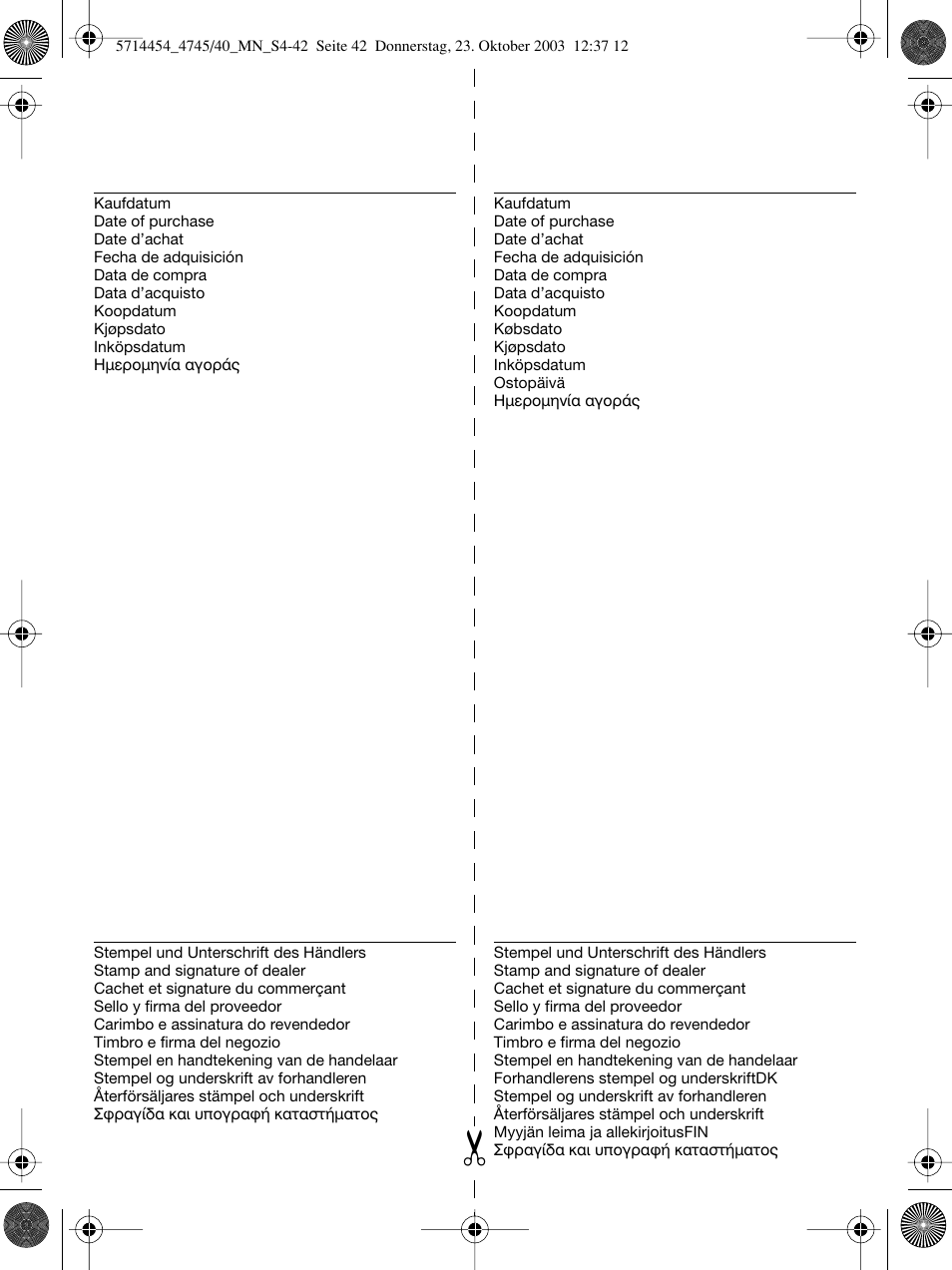 Braun 4745 Fix300 TriControl User Manual | Page 42 / 42
