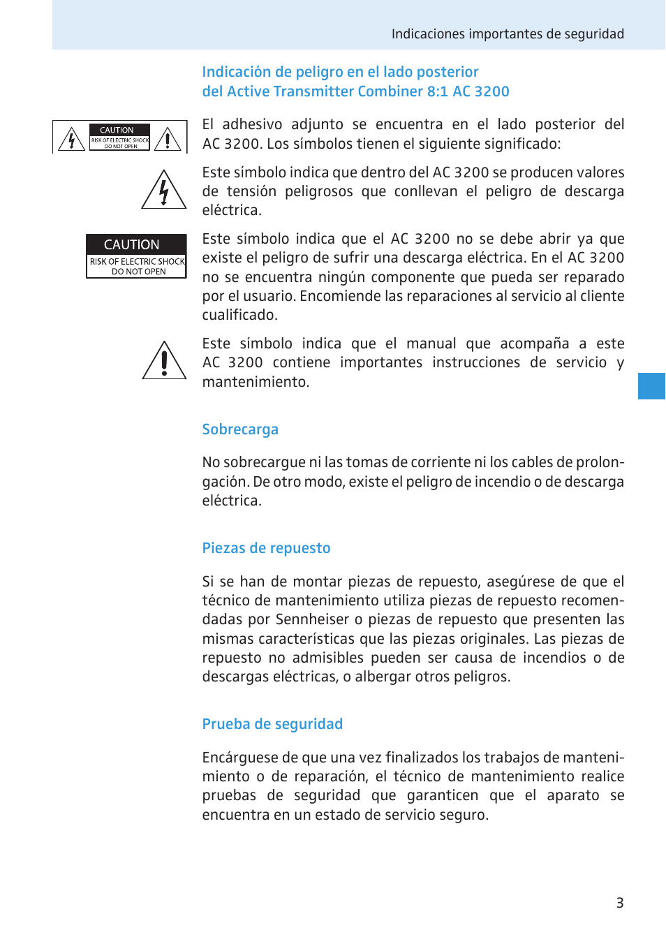 Sennheiser Active Transmitter Combiner 8:1 AC 3200 User Manual | Page 21 / 69