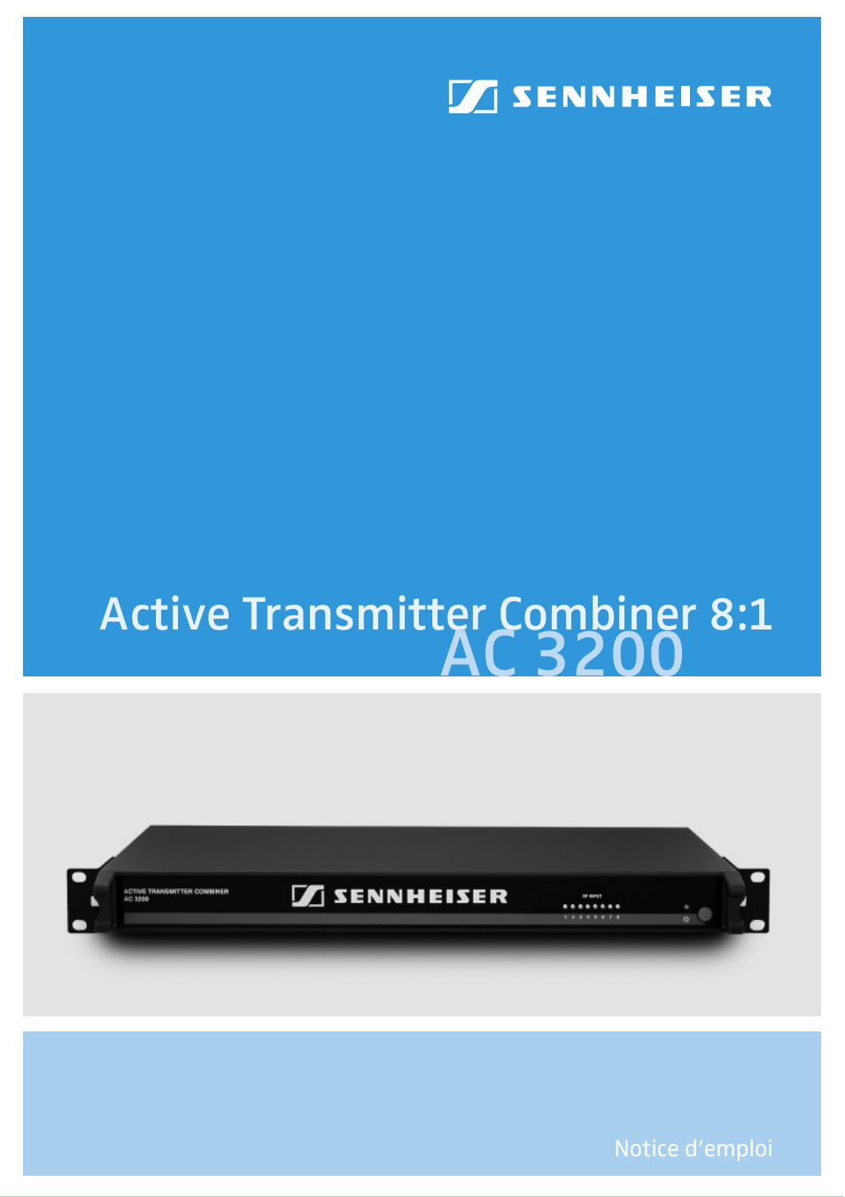Ac3200_fr, Ac 3200 | Sennheiser Active Transmitter Combiner 8:1 AC 3200 User Manual | Page 35 / 69
