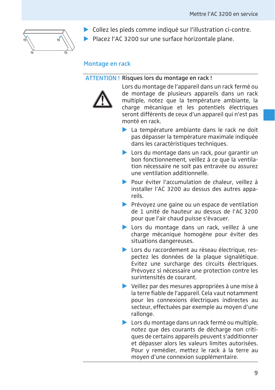 Montage en rack | Sennheiser Active Transmitter Combiner 8:1 AC 3200 User Manual | Page 44 / 69