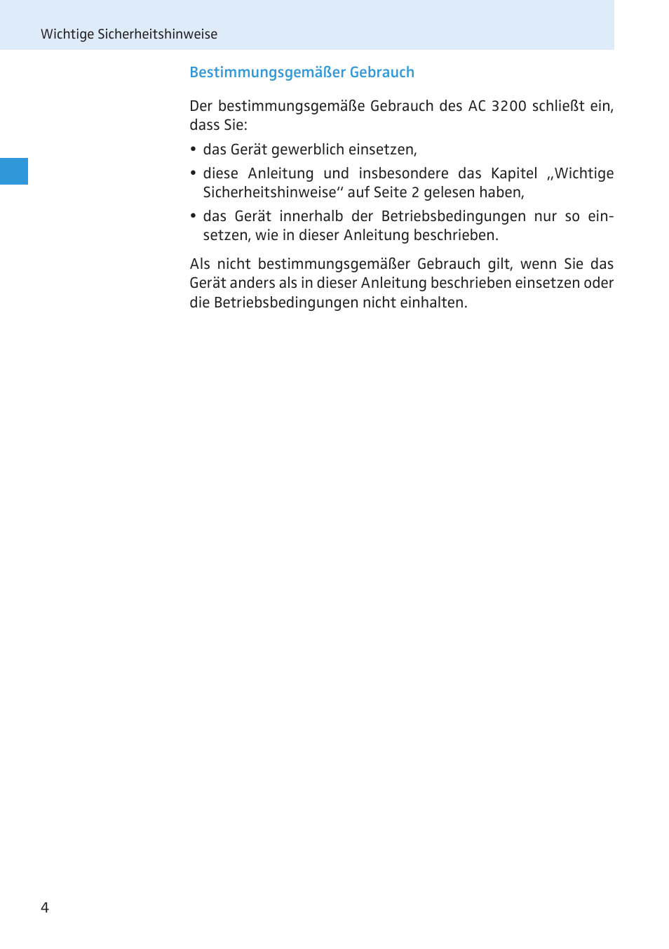 Bestimmungsgemäßer gebrauch | Sennheiser Active Transmitter Combiner 8:1 AC 3200 User Manual | Page 5 / 69