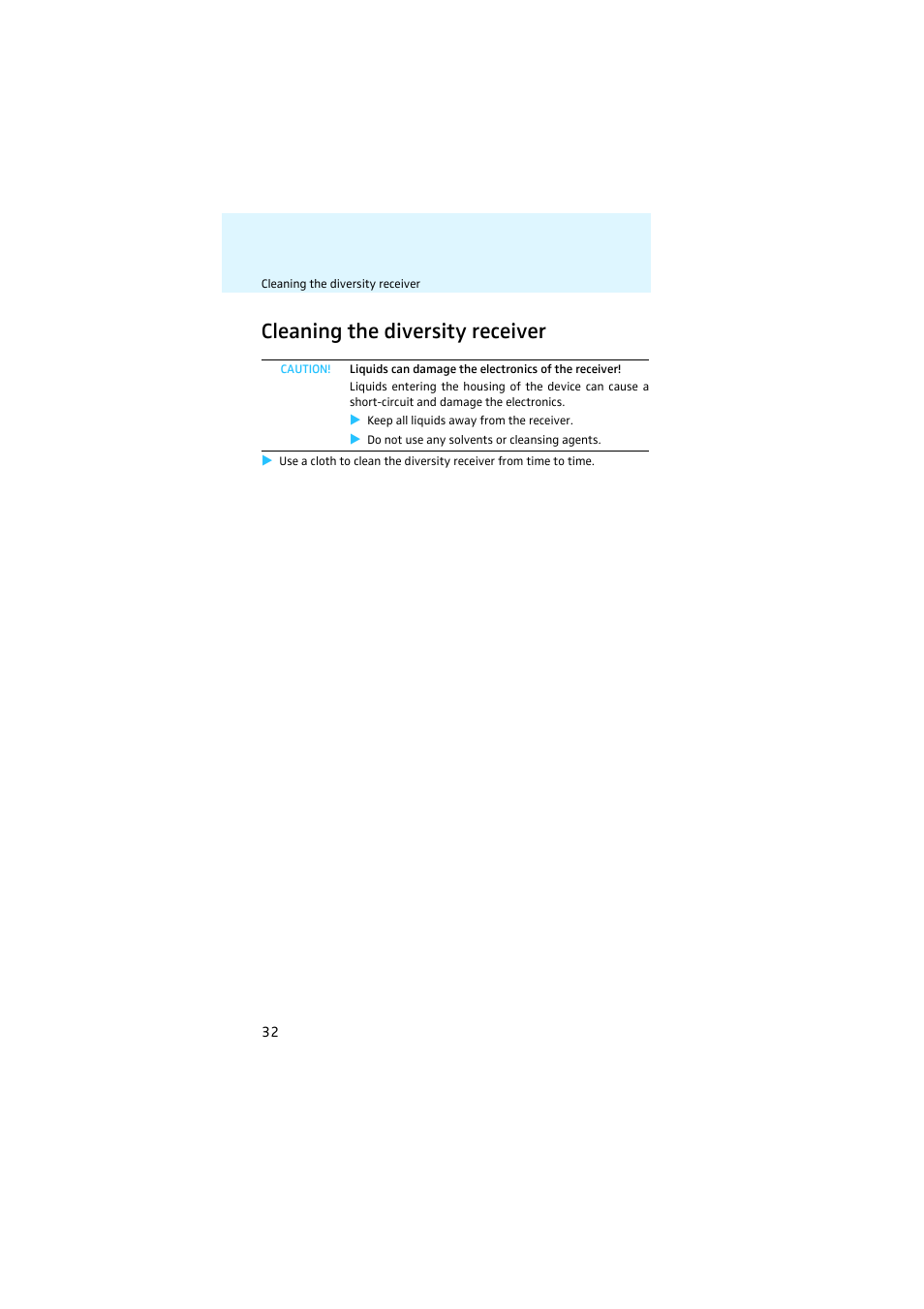 Cleaning the diversity receiver | Sennheiser EK 2000 User Manual | Page 33 / 43