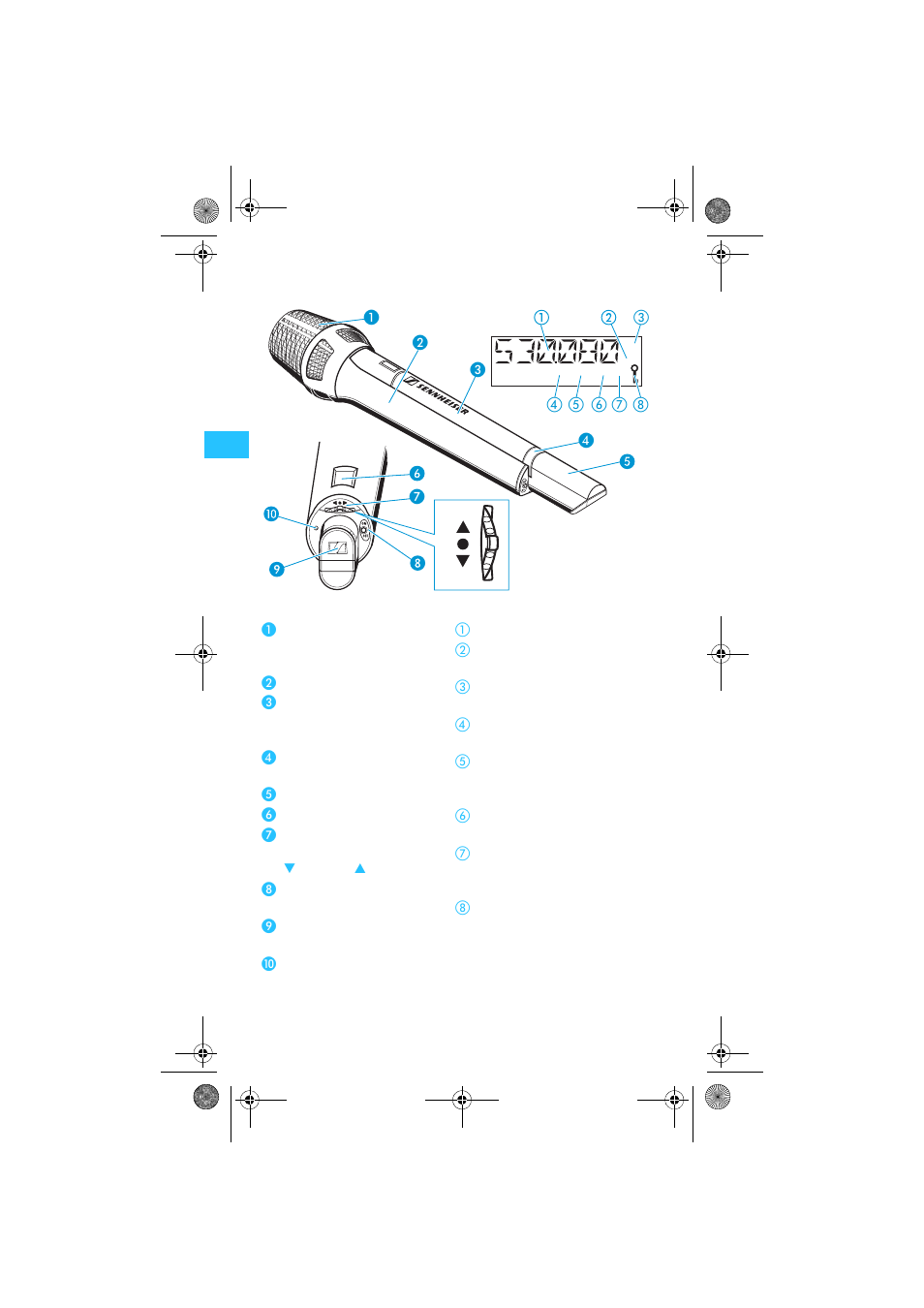 The operating controls | Sennheiser SKM 5200 User Manual | Page 6 / 32