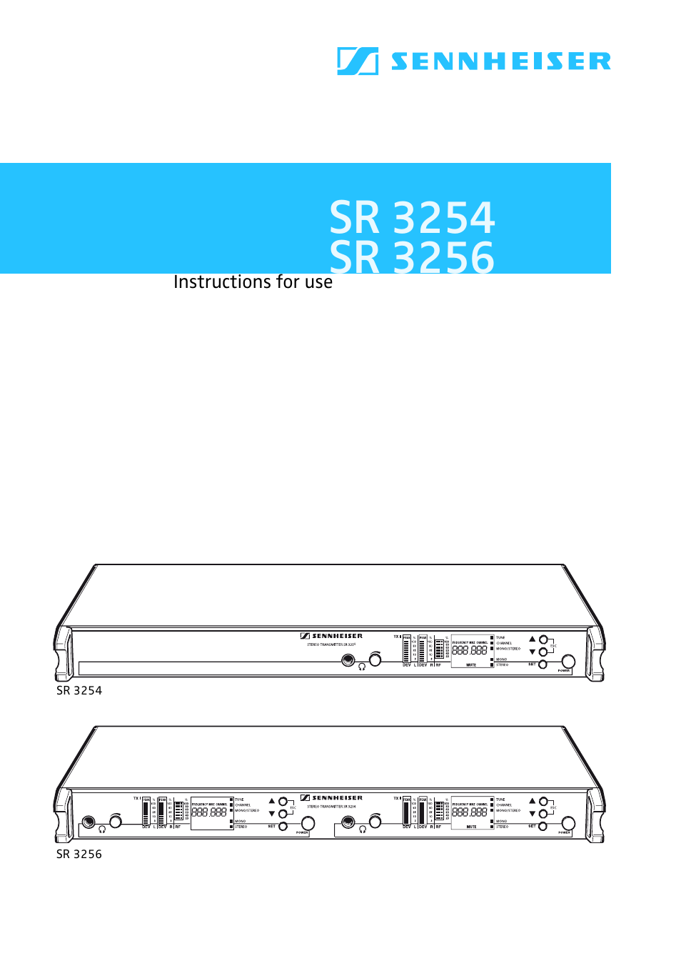 Sennheiser SR 3254 User Manual | 32 pages