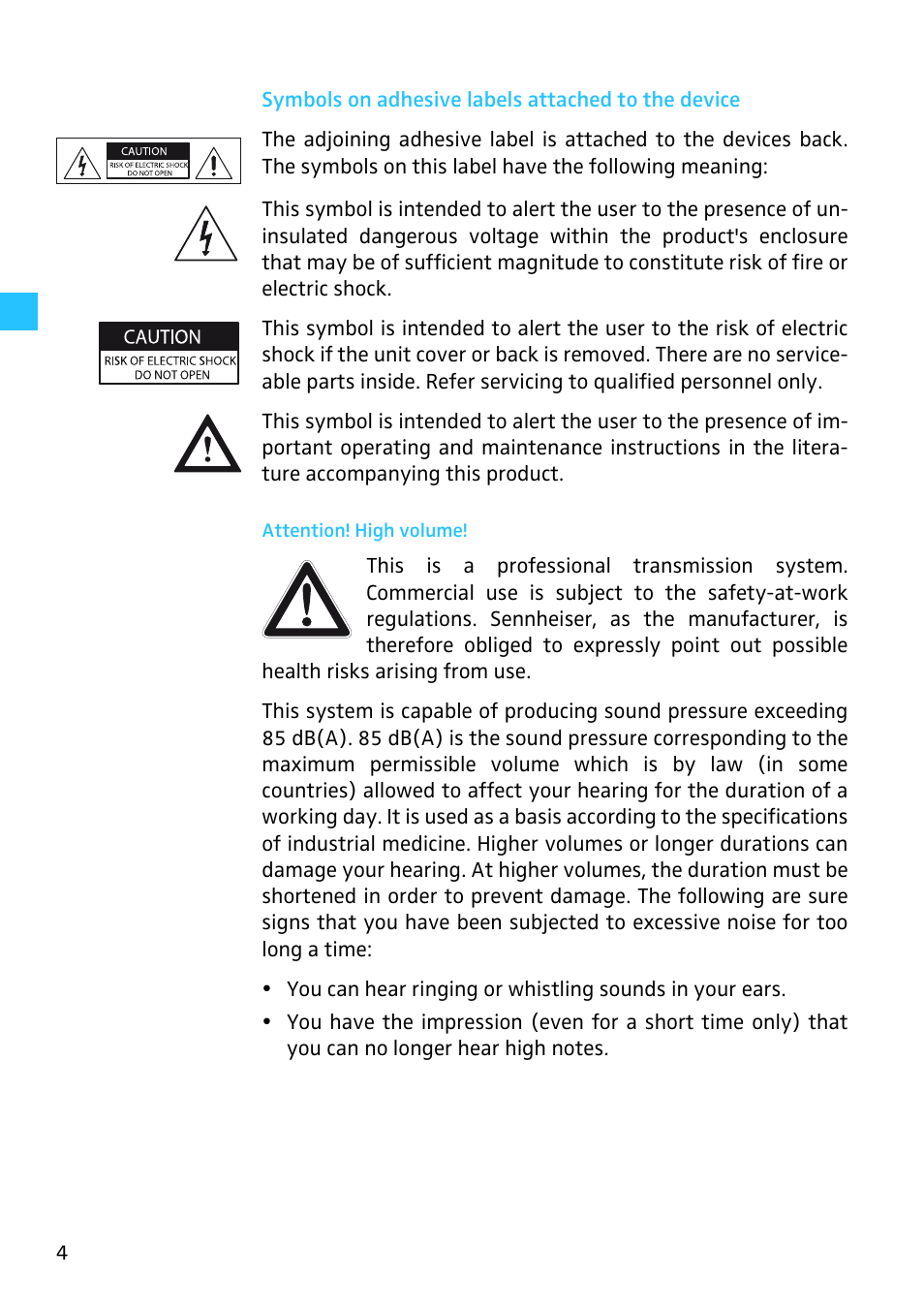 Sennheiser SR 3254 User Manual | Page 5 / 32