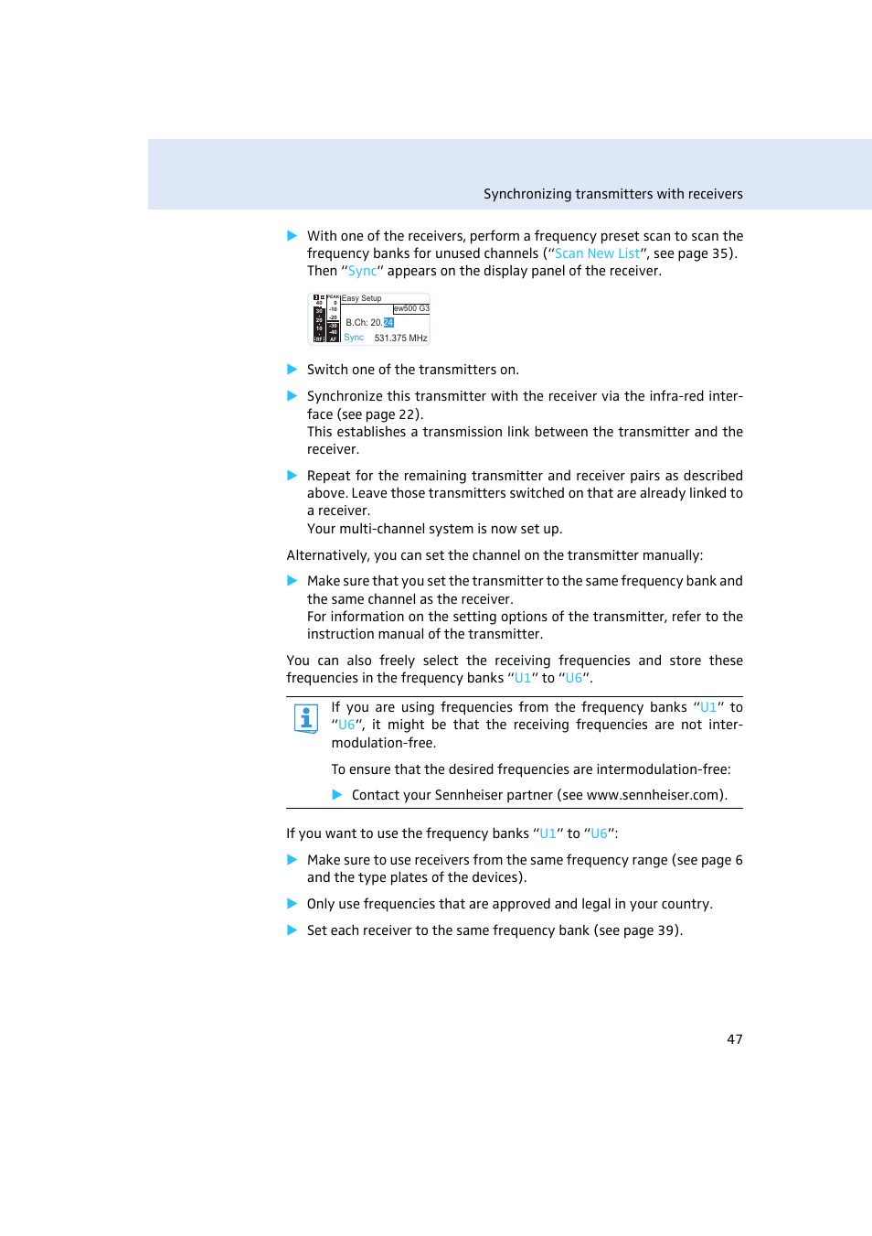 Sennheiser EM500 User Manual | Page 48 / 64