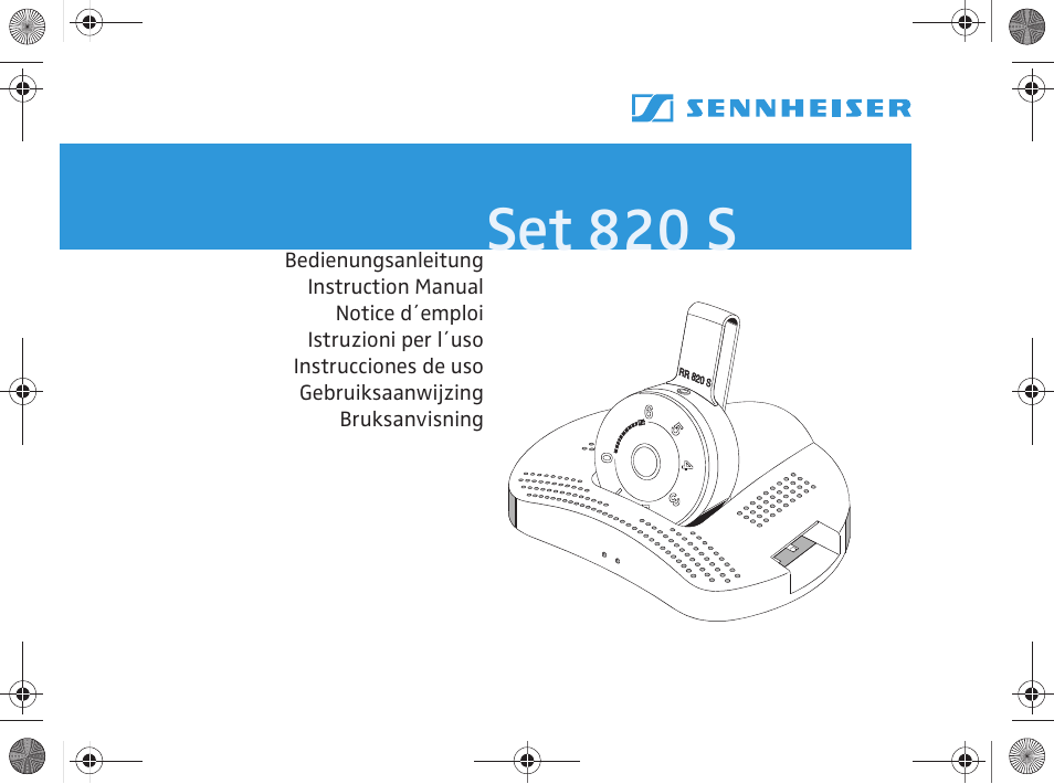 Sennheiser Set 820 S User Manual | 156 pages