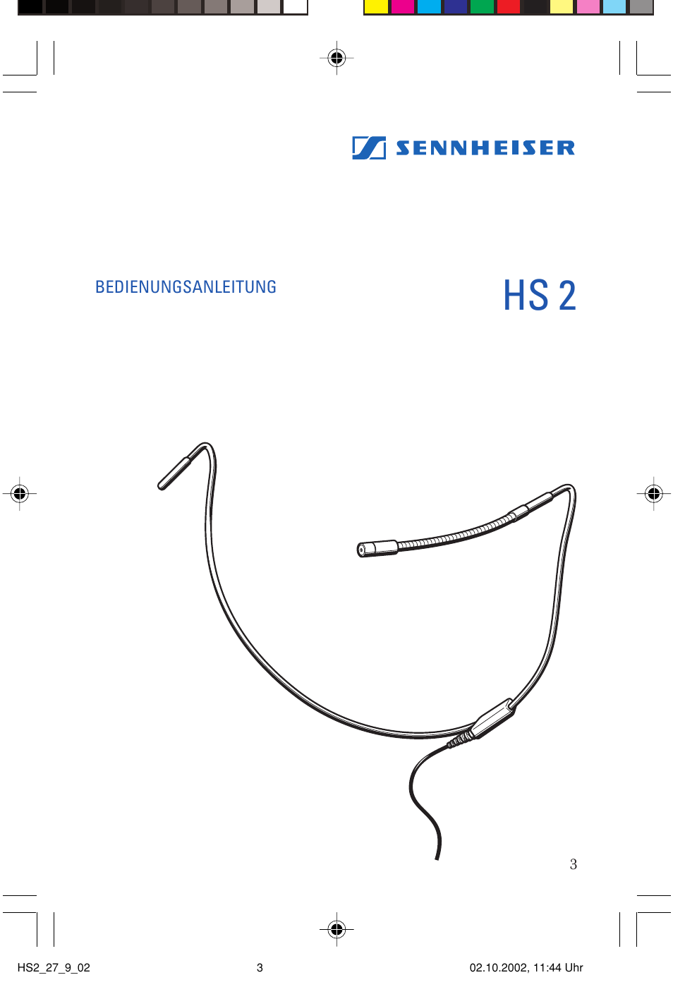 Hs 2 | Sennheiser SP2265FC User Manual | Page 3 / 40