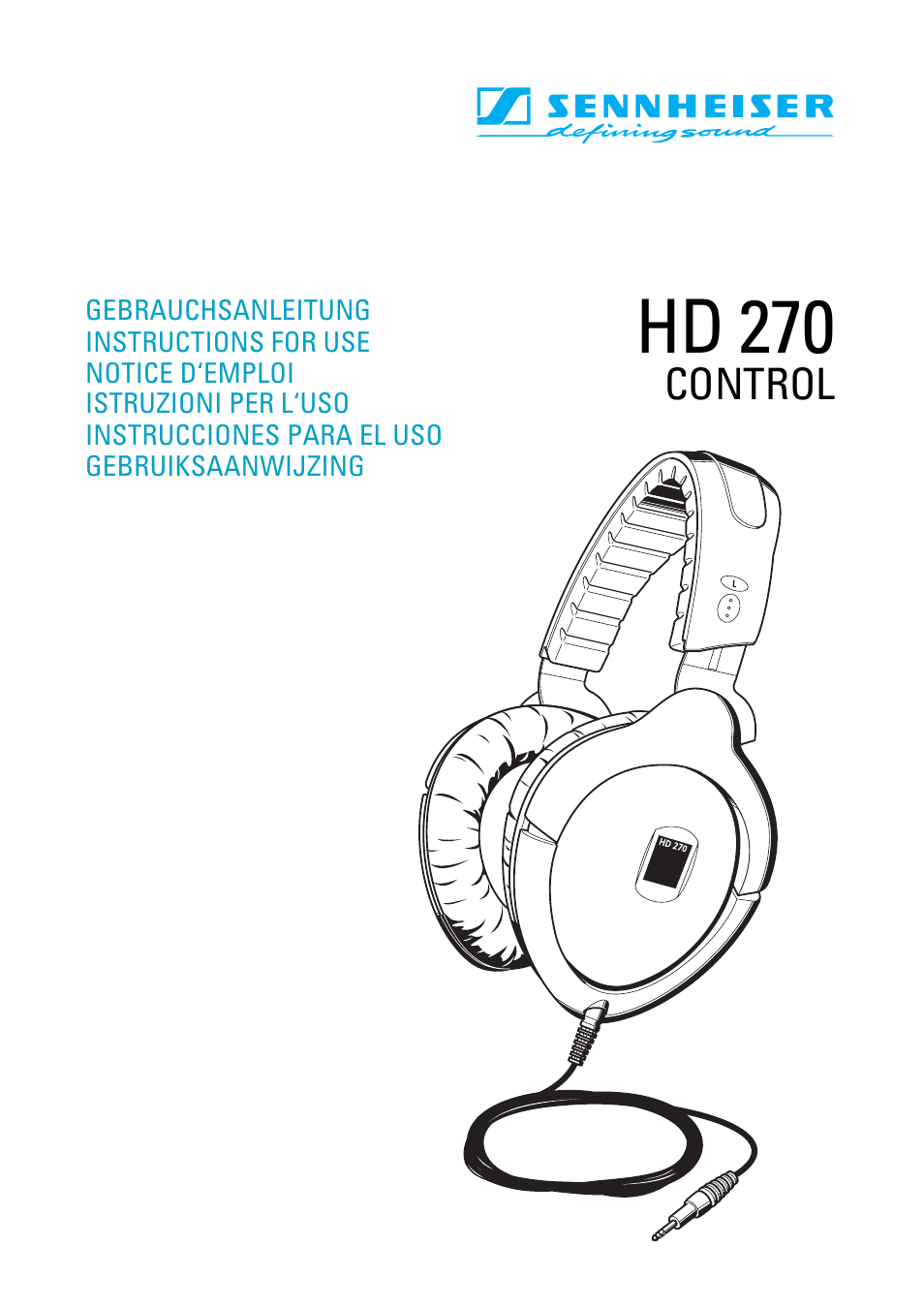 Sennheiser HD 270 Control User Manual | 8 pages