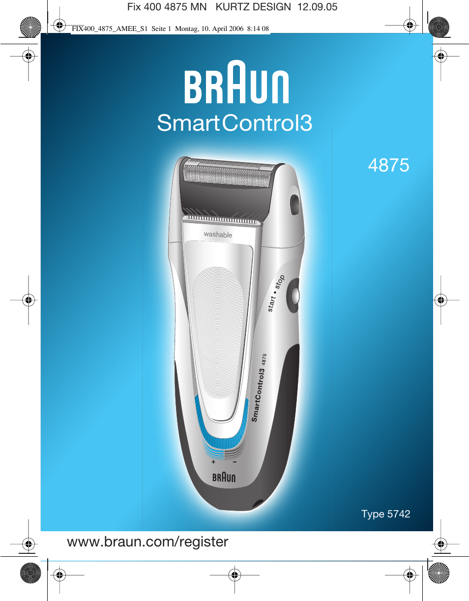 Braun 4875 SmartControl3 User Manual | 35 pages