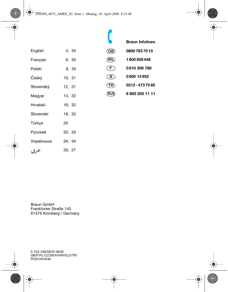 Braun 4875 SmartControl3 User Manual | Page 2 / 35