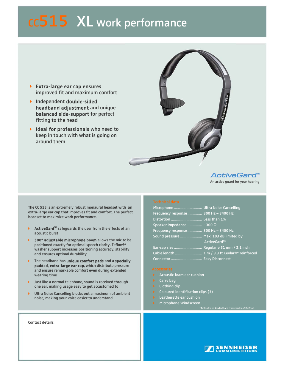 Sennheiser CC515 User Manual | 1 page