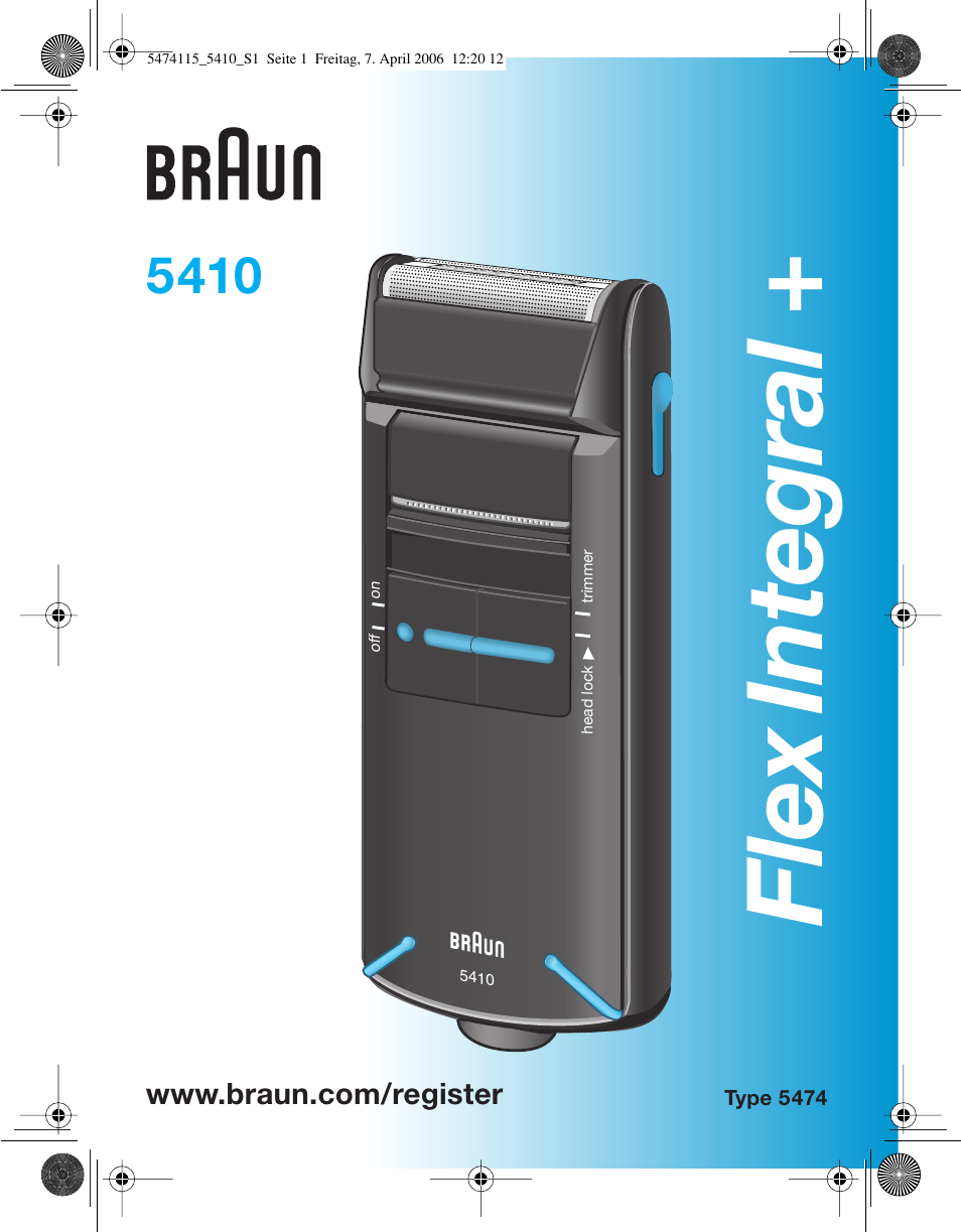 Braun 5410 User Manual | 36 pages