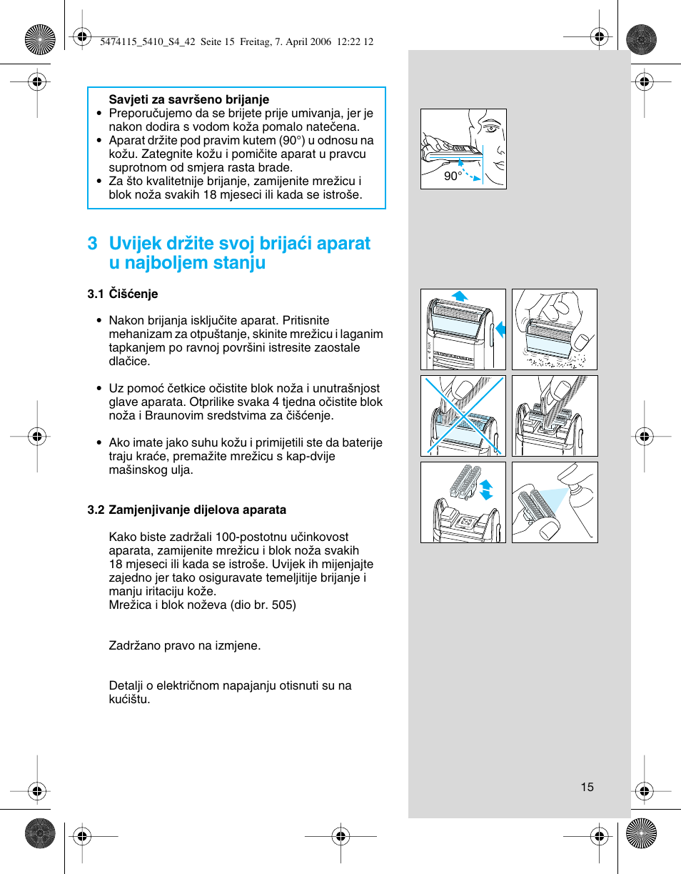 Braun 5410 User Manual | Page 15 / 36