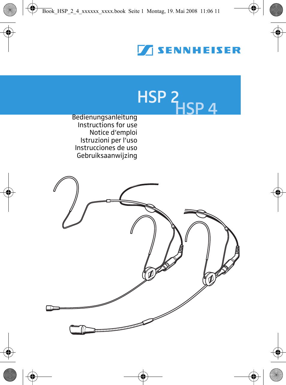 Sennheiser HSP 4  EN User Manual | 29 pages