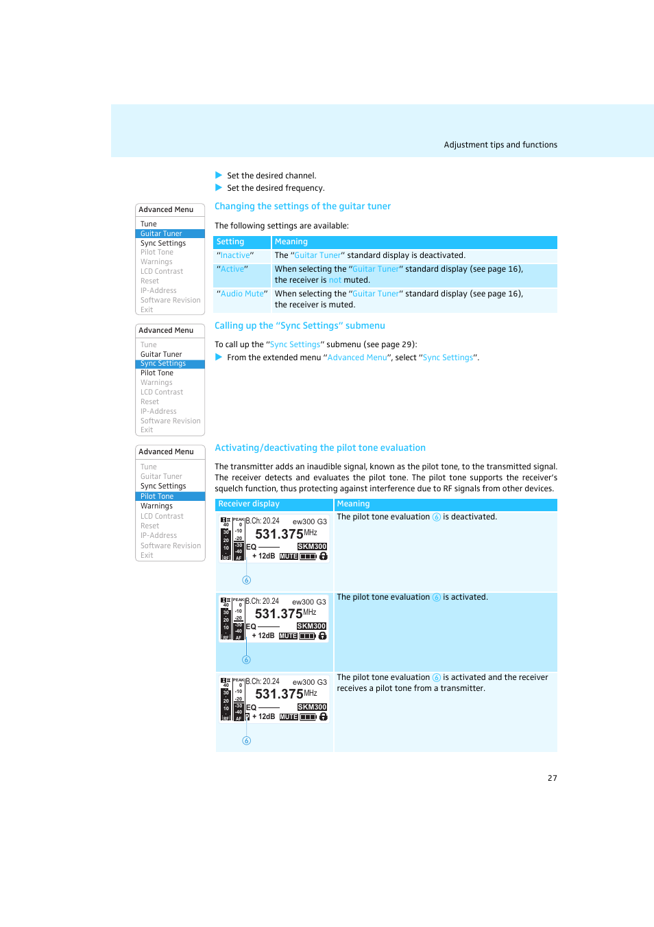 Sennheiser Rack-mount Receivers EM 2050 User Manual | Page 28 / 44